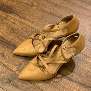 Tan heels Antonio Melani size 8 1/2 worn once